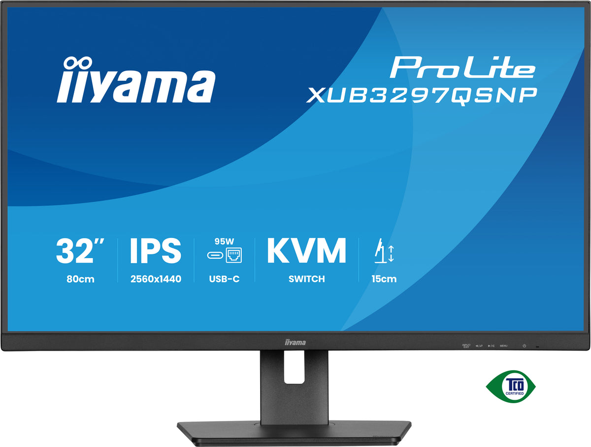 iiyama ProLite XUB3297QSNP-B1 Computerbildschirm 81,3 cm (32") 2560 x 1440 Pixel Quad HD LED Schwarz