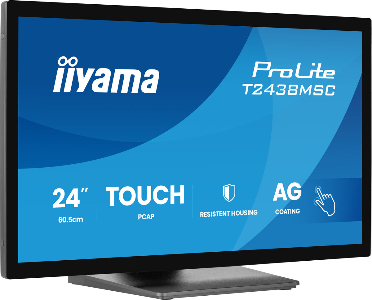 iiyama ProLite T2438MSC-B2 Computerbildschirm 60,5 cm (23.8") 1920 x 1080 Pixel Full HD LED Touchscreen Schwarz