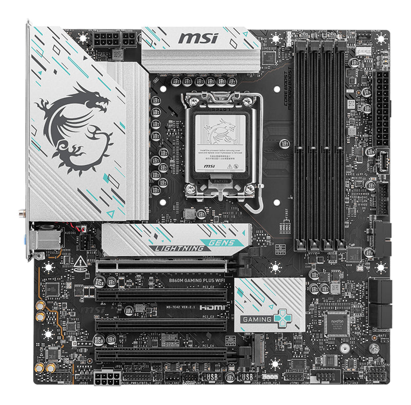 MSI B860M GAMING PLUS WIFI Motherboard Intel B860 LGA 1851 (Socket V1) micro ATX