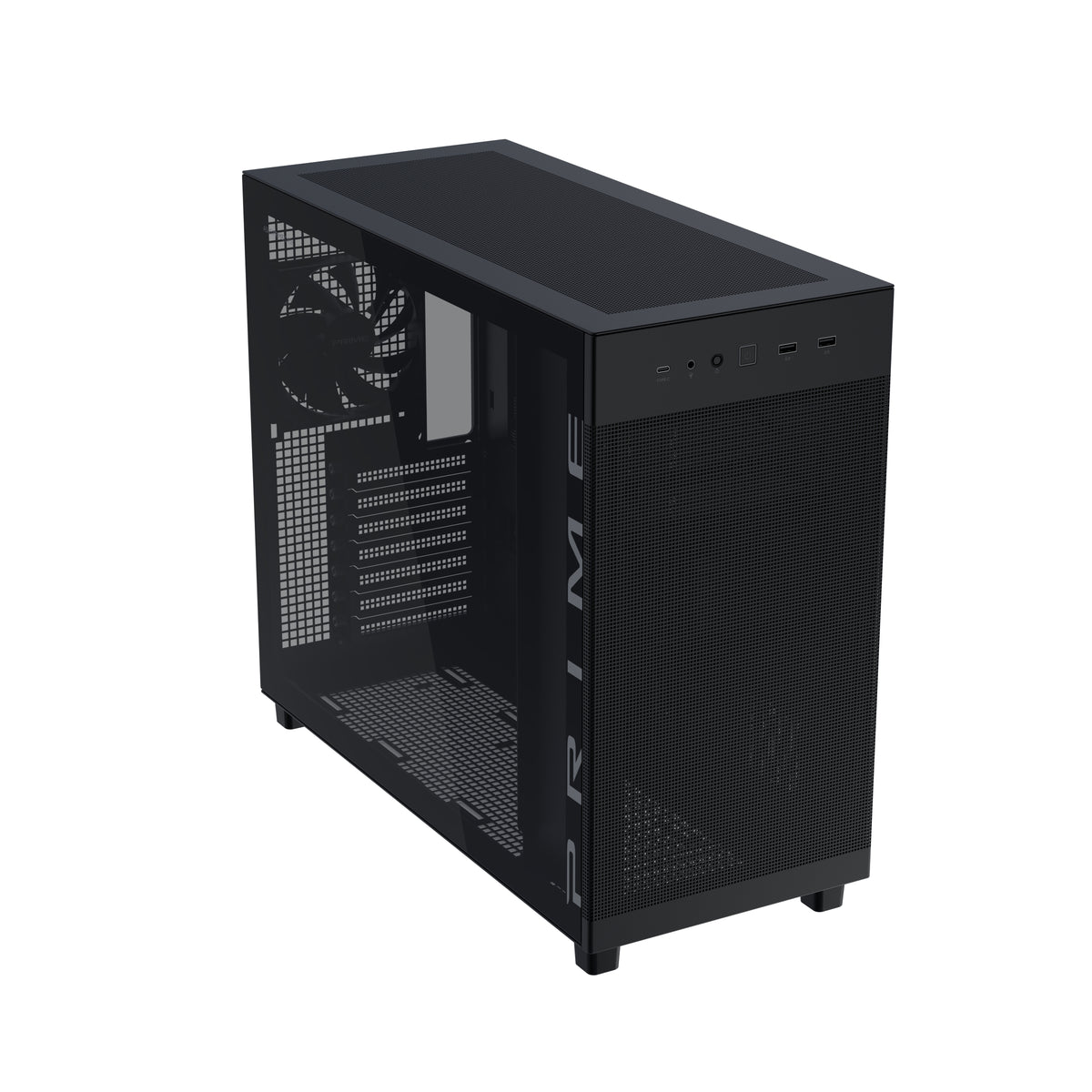ASUS PRIME AP303 TG Black Midi Tower Schwarz