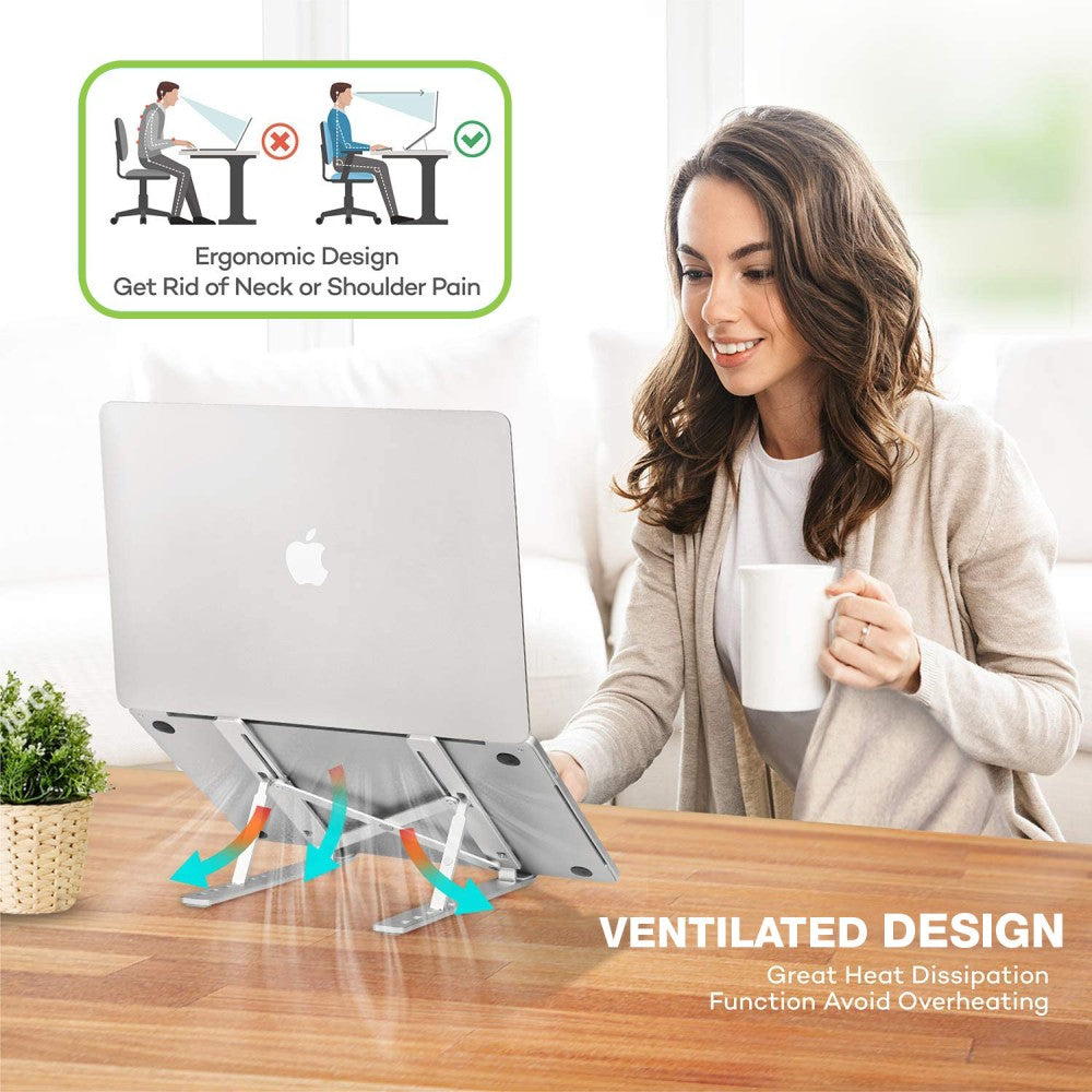 Techly ICA-TBL 134TY laptop-ständer Silber 40,6 cm (16")