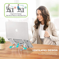 Techly ICA-TBL 134TY laptop-ständer Silber 40,6 cm (16")