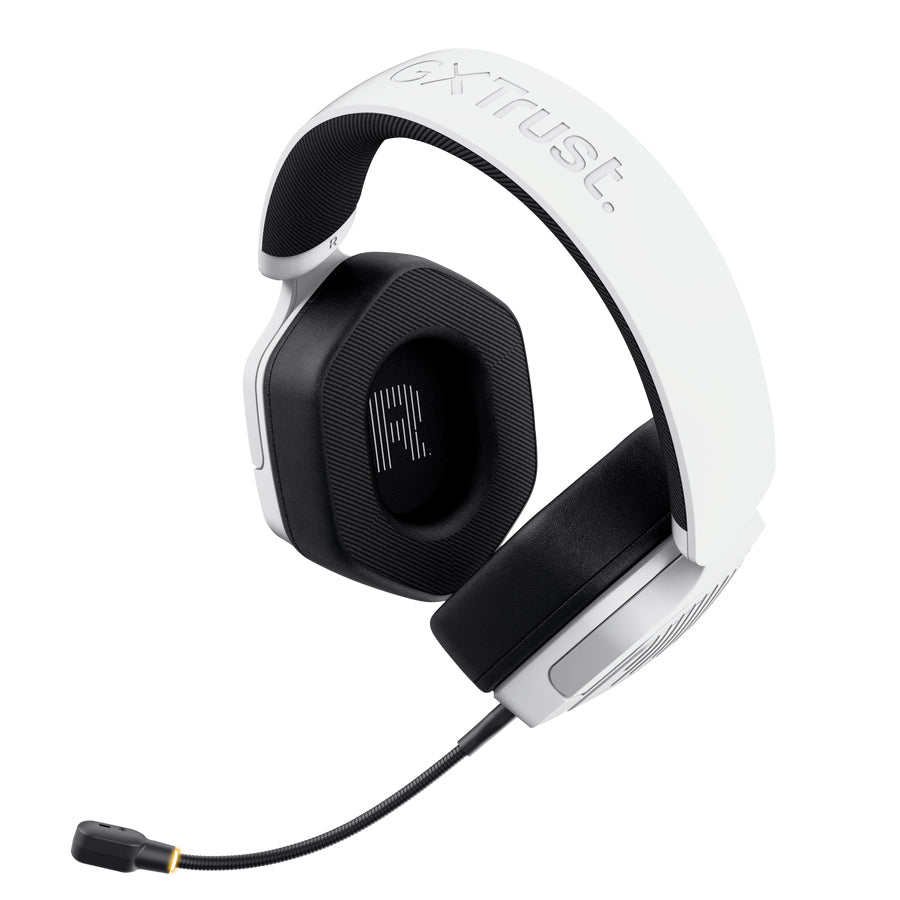 Trust GXT 493PS Carus Kopfhörer Verkabelt & Kabellos Kopfband Gaming Bluetooth Weiß