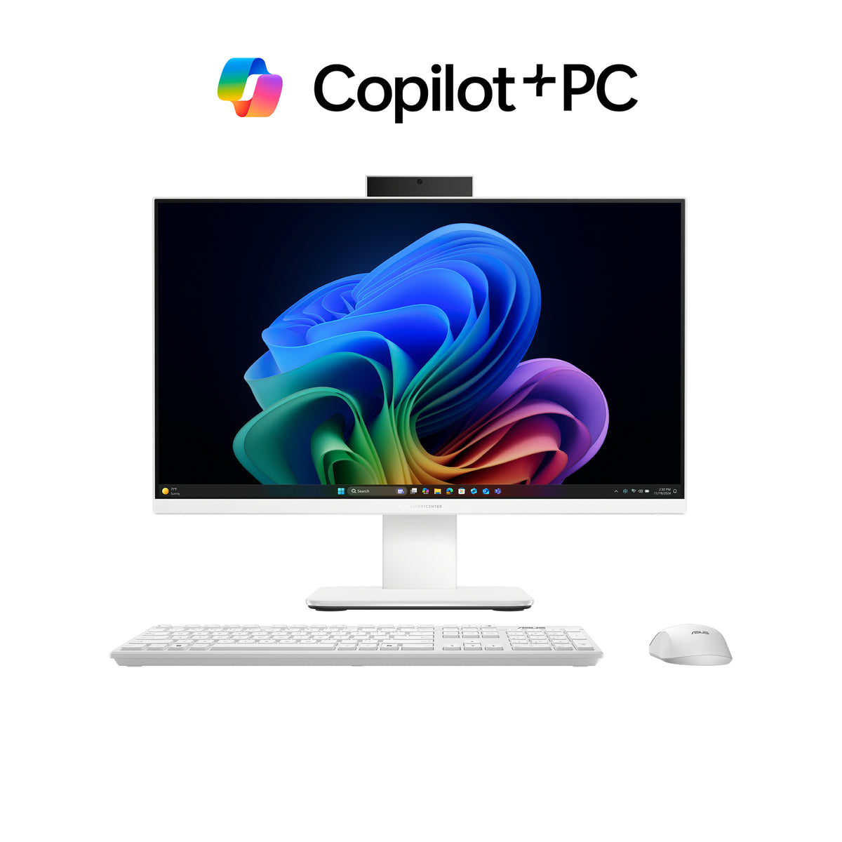 ASUS ExpertCenter P600 AiO PM640KA Copilot+ PC AMD Ryzen AI 5 330 60,5 cm (23.8") 1920 x 1080 Pixel All-in-One-PC 16 GB DDR5-SDRAM 512 GB SSD Windows 11 Home Wi-Fi 6 (802.11ax) Weiß
