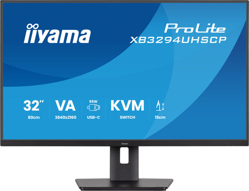 iiyama ProLite XB3294UHSCP-B1 Computerbildschirm 80 cm (31.5") 3840 x 2160 Pixel 4K Ultra HD Schwarz