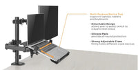 Equip 13”–32” Notebookablage- und Monitor/LCD-Tischhalterung