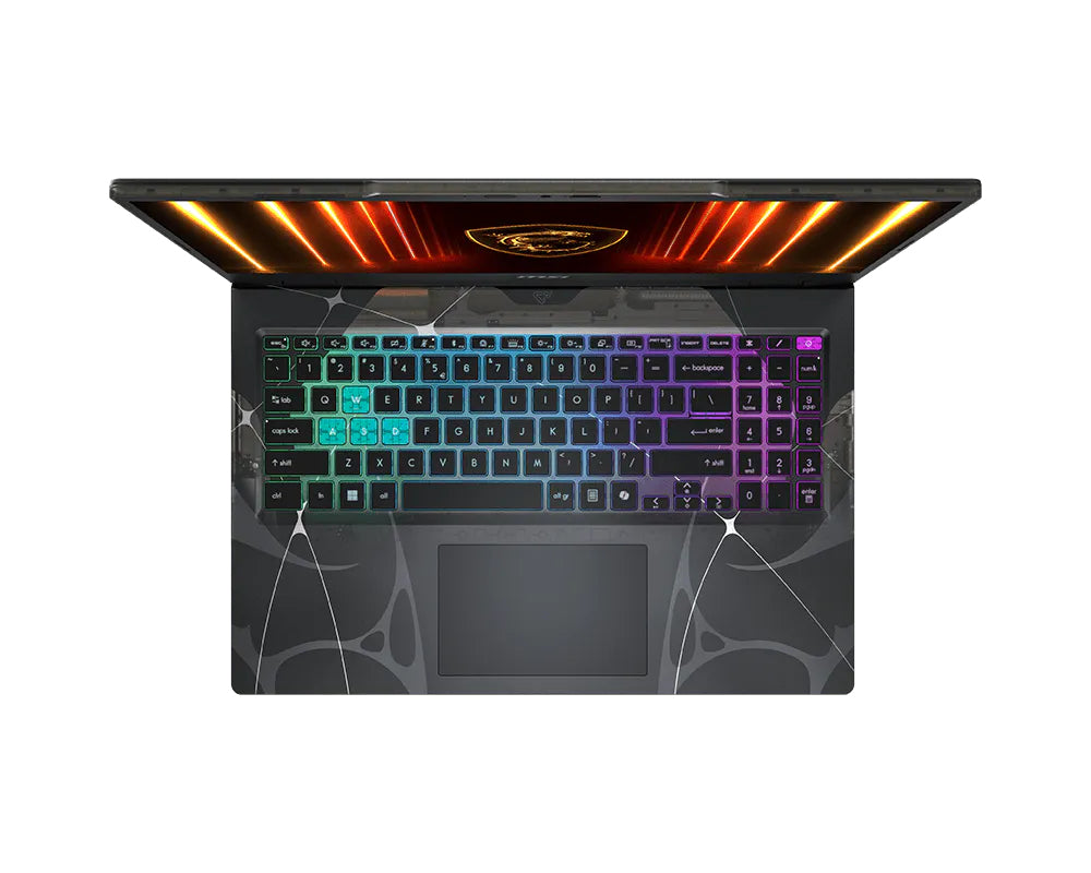 MSI Cyborg 15 B2RWFKG-401 Intel Core 7 240H Laptop 39,6 cm (15.6") Full HD 16 GB DDR5-SDRAM 512 GB SSD NVIDIA GeForce RTX 5060 Laptop GPU Wi-Fi 6E (802.11ax) Windows 11 Home Schwarz