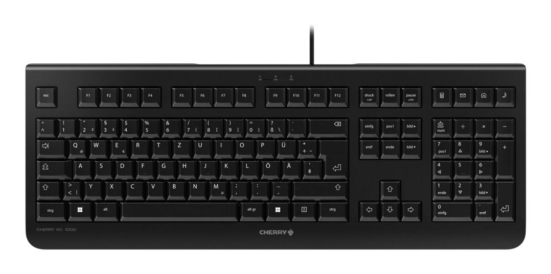 CHERRY KC 1000 Tastatur Universal USB AZERTY Belgisch Schwarz