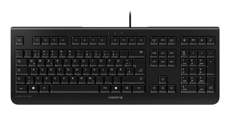 CHERRY KC 1000 Tastatur Universal USB AZERTY Belgisch Schwarz
