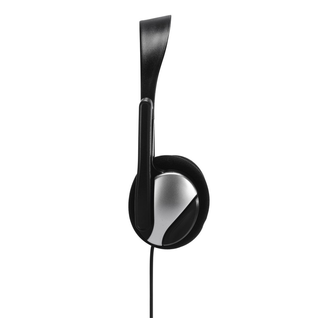 Hama Essential HS 200 Kopfhörer Kabelgebunden Kopfband Anrufe/Musik Schwarz, Silber