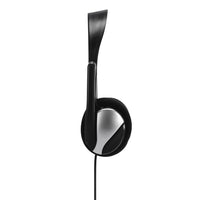 Hama Essential HS 200 Kopfhörer Kabelgebunden Kopfband Anrufe/Musik Schwarz, Silber