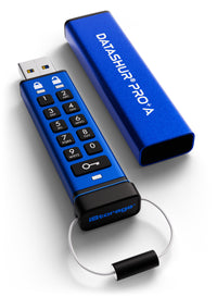 iStorage datAshur PRO+A USB-Stick 32 GB USB Typ-A 3.2 Gen 1 (3.1 Gen 1) Blau