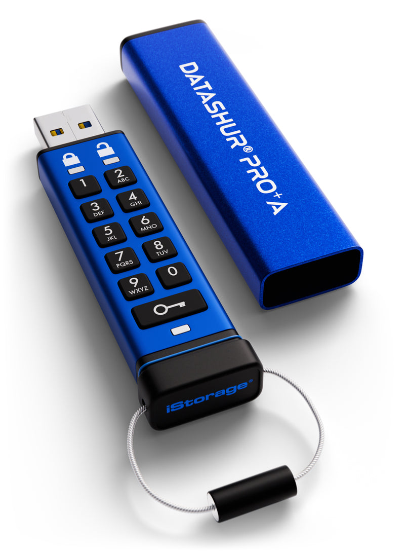 iStorage datAshur PRO+A USB-Stick 32 GB USB Typ-A 3.2 Gen 1 (3.1 Gen 1) Blau