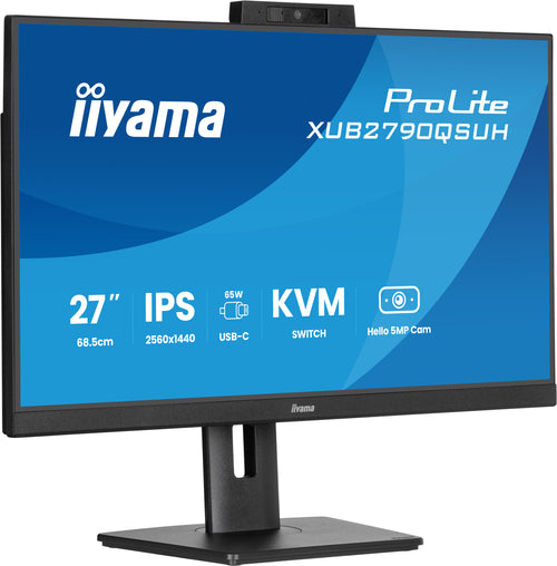 iiyama ProLite XUB2790QSUH-B2 Computerbildschirm 68,6 cm (27") 2560 x 1440 Pixel Quad HD LED Schwarz