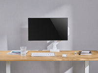 Equip 17"-49" Schwerlast-Monitor-Schreibtischhalterung, Weiß