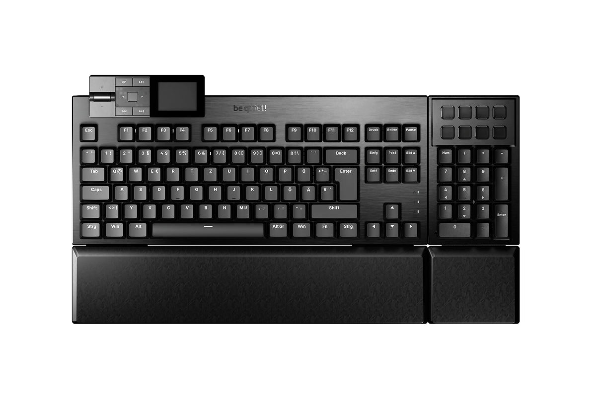 be quiet! Dark Mount Silent Tactile DE ISO Tastatur Gaming USB QWERTZ Deutsch Schwarz