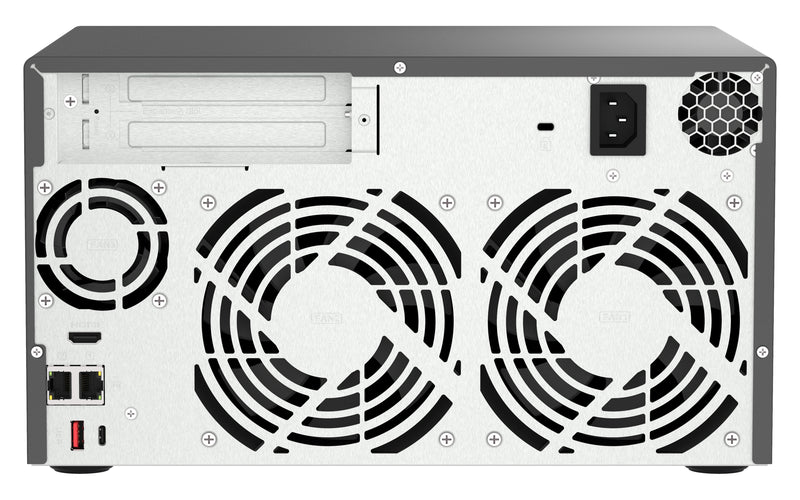 QNAP TVS-H874T-I7-32G NAS & Speicherserver Tower Intel® Core™ i7 32 GB DDR4 0 TB QNAP QTS Schwarz