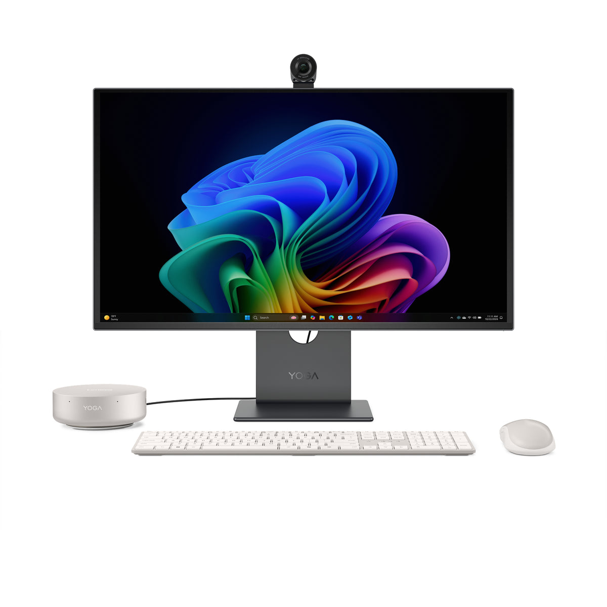 Lenovo Yoga Mini 01IPH11 Copilot+ PC Intel Core Ultra X7 358H 32 GB LPDDR5x-SDRAM 1 TB SSD Windows 11 Pro Mini PC Mini-PC Silber