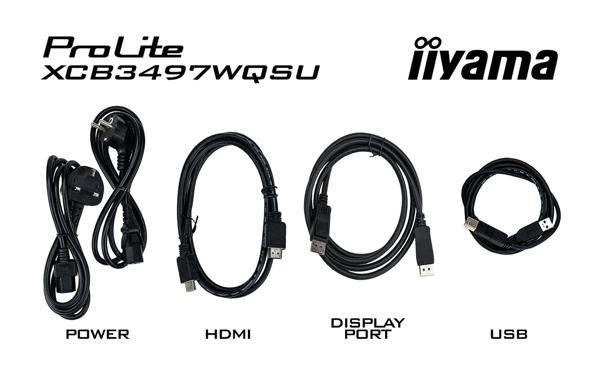 iiyama ProLite XCB3494WQSU-B1 Computerbildschirm 86,4 cm (34") 3440 x 1440 Pixel UltraWide Quad HD LED Schwarz