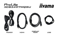 iiyama ProLite XCB3494WQSU-B1 Computerbildschirm 86,4 cm (34") 3440 x 1440 Pixel UltraWide Quad HD LED Schwarz