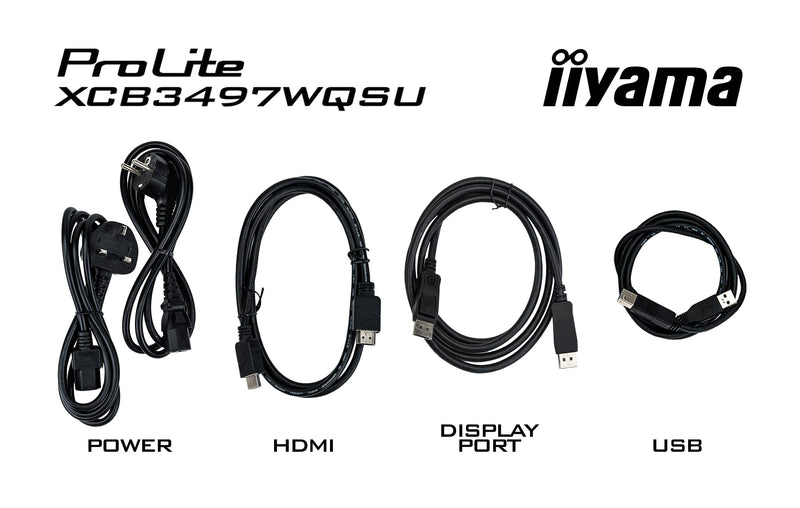 iiyama ProLite XCB3494WQSU-B1 Computerbildschirm 86,4 cm (34") 3440 x 1440 Pixel UltraWide Quad HD LED Schwarz