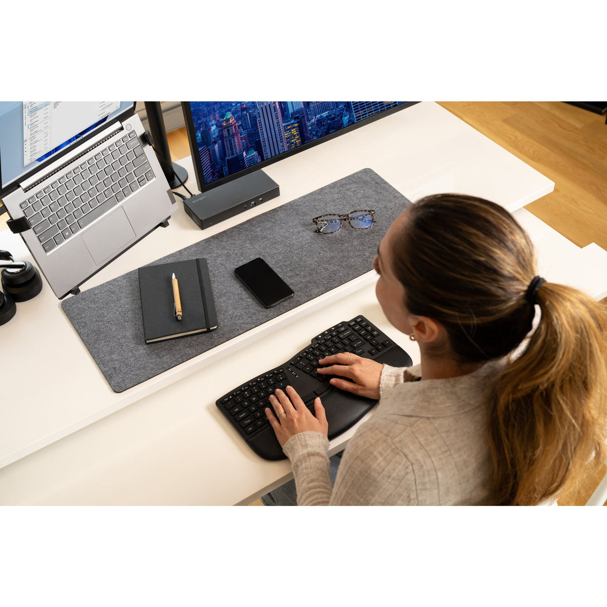 Kensington Pro Fit Ergo KB675 EQ TKL Tastatur Bluetooth Schwarz