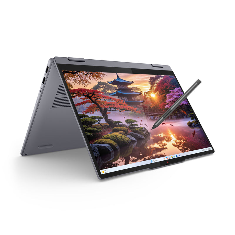 Lenovo IdeaPad 5 2-in-1 14AKP10 Copilot+ PC AMD Ryzen AI 7 350 Hybrid (2-in-1) 35,6 cm (14") Touchscreen WUXGA 16 GB LPDDR5x-SDRAM 512 GB SSD Wi-Fi 7 (802.11be) Windows 11 Home Deutsch Grau
