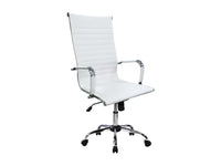 Equip Bürostuhl, Rippenpolster, Hochlehner, weiß