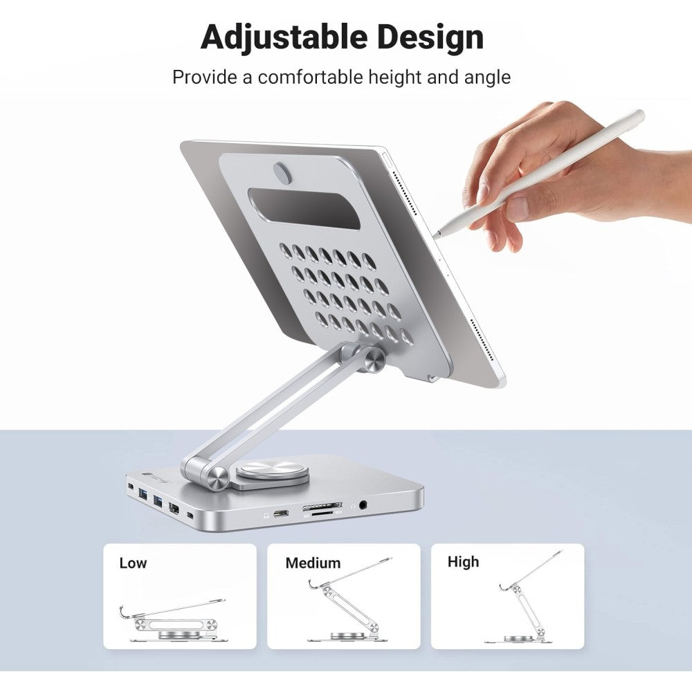 Techly ICA-TBL DOCK81 laptop-ständer Tablet-Ständer Silber