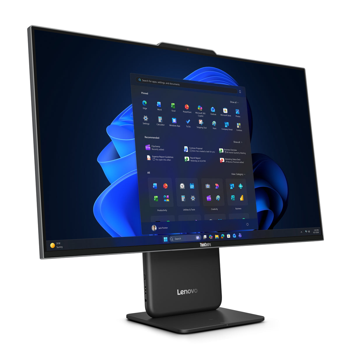 Lenovo ThinkCentre neo 50a 27 Gen 7 Intel Core 5 320 68,6 cm (27") 1920 x 1080 Pixel All-in-One-PC 16 GB LPDDR5x-SDRAM 512 GB SSD Windows 11 Pro Wi-Fi 6 (802.11ax) Grau