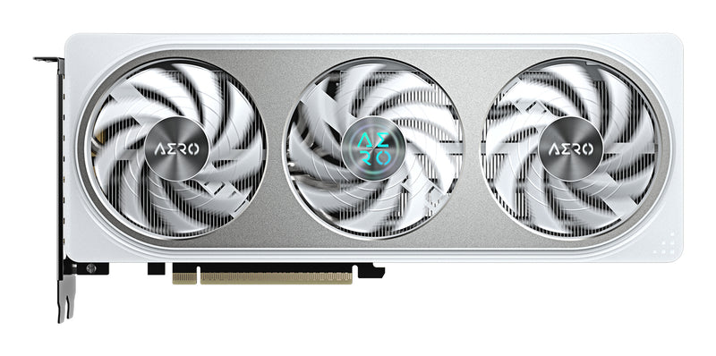 GIGABYTE GeForce RTX 5060 Ti AERO OC 16G Grafikkarte – 16 GB GDDR7, 128 Bit, PCI-E 5.0, 2647MHz Kernfrequenz, 3 x DisplayPort, 1 x HDMI, GV-N506TAERO OC-16GD