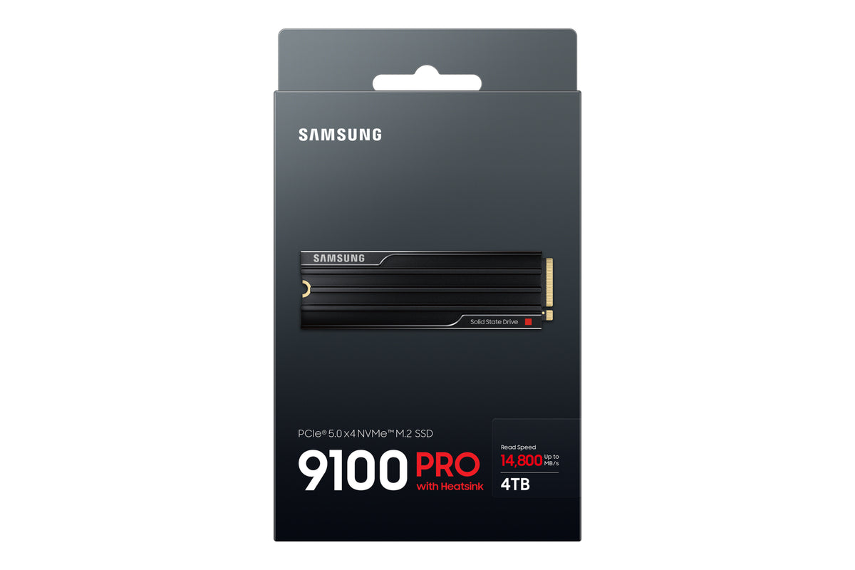 Samsung 9100 PRO Heatsink PCIe® 5.0 NVMe™ M.2 SSD - 4 TB