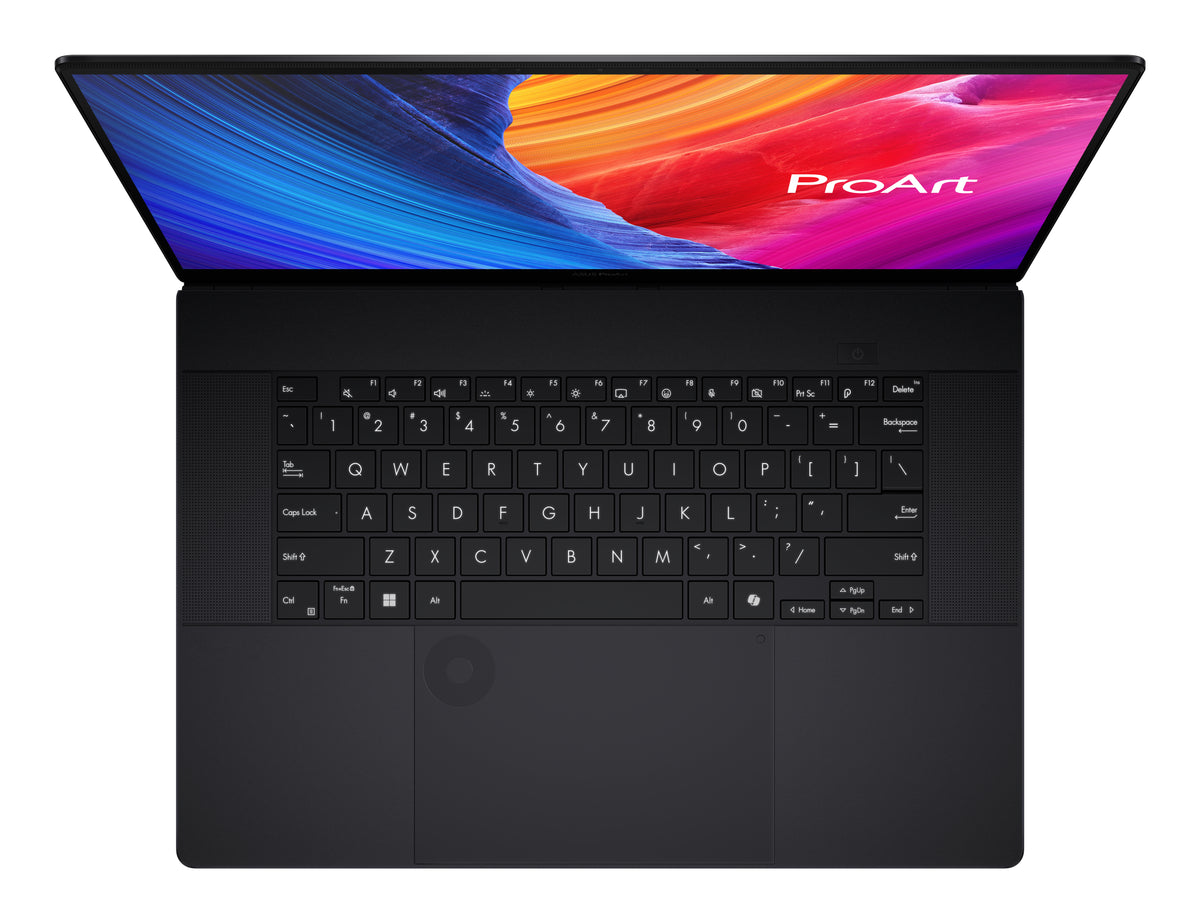 ASUS ProArt P16 H7606WP-RJ097W AMD Ryzen AI 9 HX 370 Laptop 40,6 cm (16") Touchscreen WQXGA+ 32 GB LPDDR5x-SDRAM 2 TB SSD NVIDIA GeForce RTX 5070 Wi-Fi 7 (802.11be) Windows 11 Home Schwarz