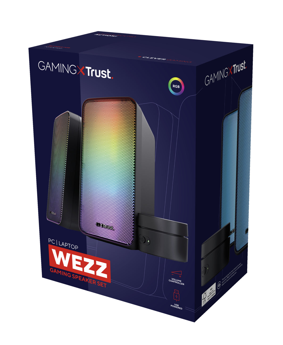 Trust GXT 611 Wezz Lautsprecherset 6 W PC/Laptop Schwarz 2.0 Kanäle 3 W