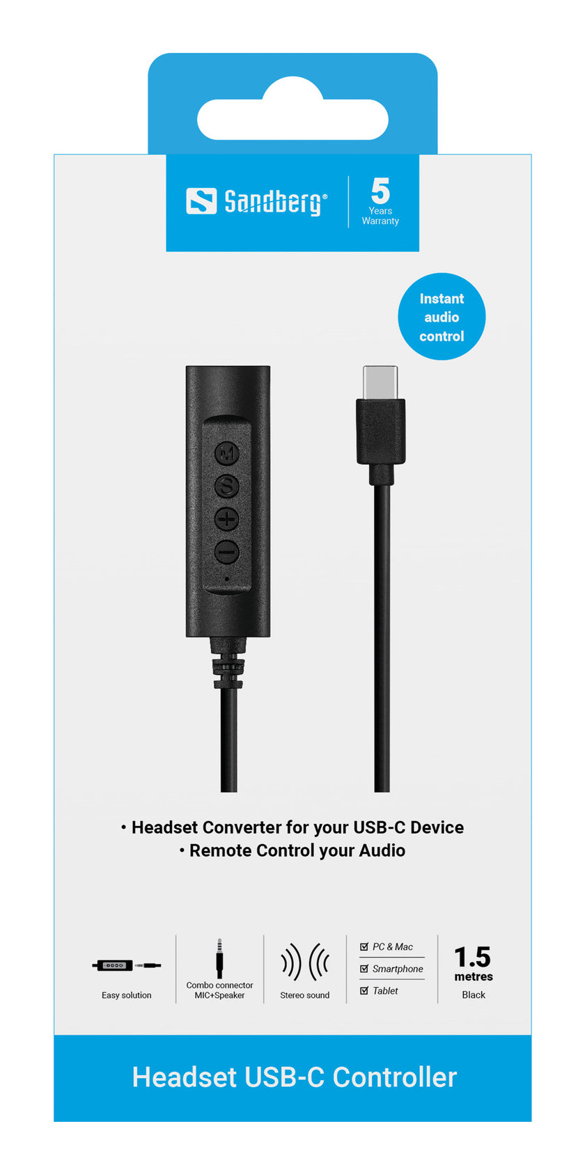 Sandberg 136-73 Kopfhörer-/Headset-Zubehör Controller