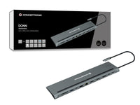 Conceptronic DONN17G laptop-dockingstation & portreplikator Kabelgebunden USB 3.2 Gen 1 (3.1 Gen 1) Type-C Grau