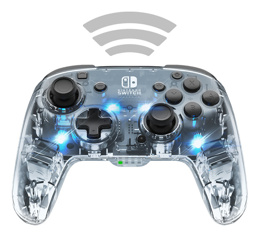 PDP Afterglow Schwarz, Transparent Gamepad Analog / Digital Nintendo Switch, Nintendo Switch Lite, Nintendo Switch OLED