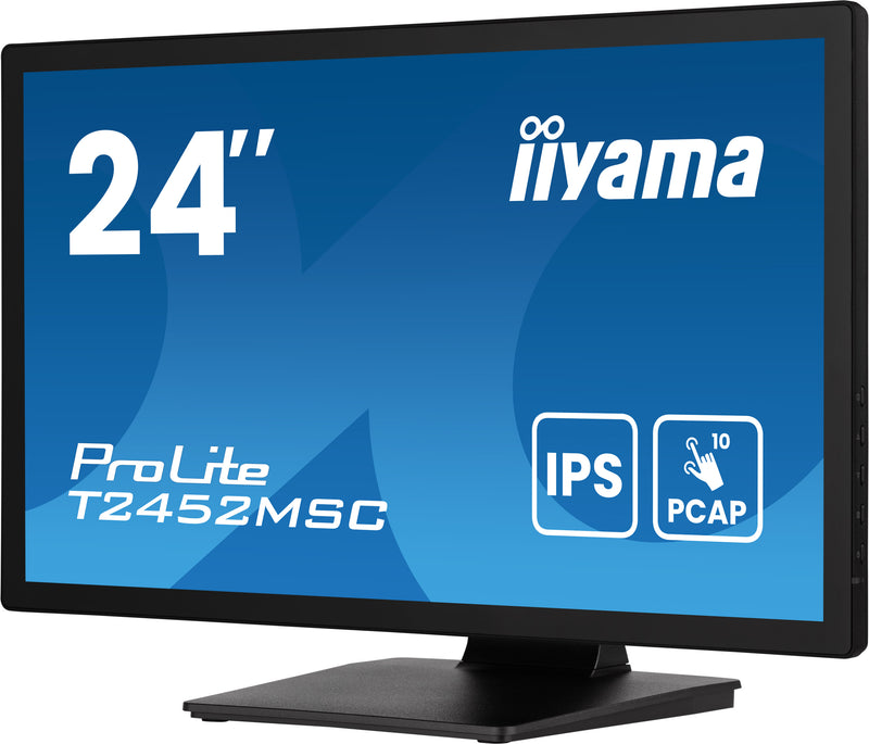 iiyama ProLite T2452MSC-B1AG Computerbildschirm 60,5 cm (23.8") 1920 x 1080 Pixel Full HD LED Touchscreen Schwarz