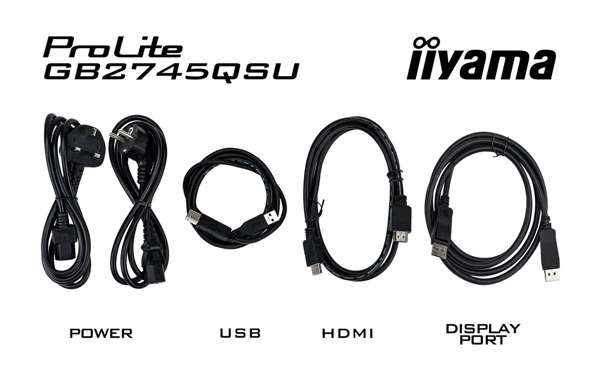 iiyama G-MASTER GB2745QSU-B2 Computerbildschirm 68,6 cm (27") 2560 x 1440 Pixel Wide Quad HD LED Schwarz