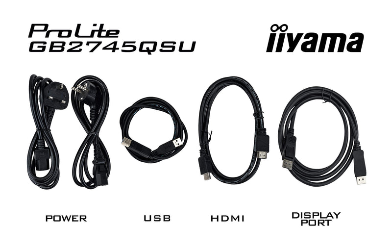 iiyama G-MASTER GB2745QSU-B2 Computerbildschirm 68,6 cm (27") 2560 x 1440 Pixel Wide Quad HD LED Schwarz