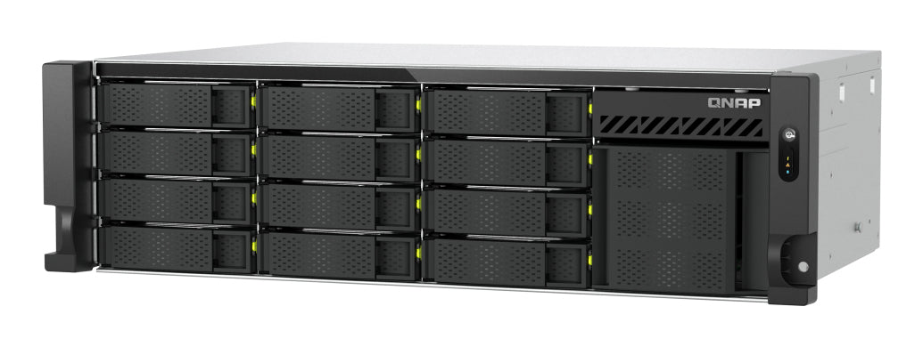 QNAP TS-H1655XEU-RP Speicherserver Rack (3U) Intel Atom® C5125 8 GB DDR4 0 TB QuTS hero Schwarz, Grau