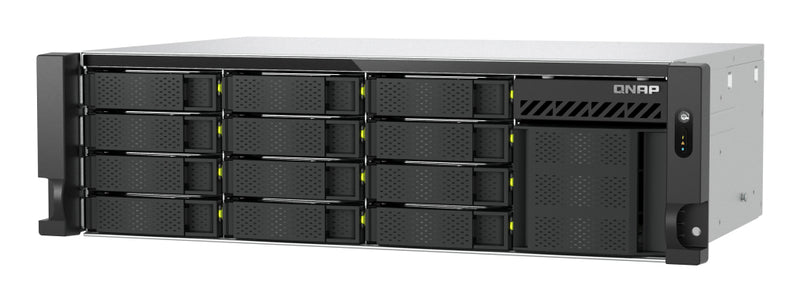 QNAP TS-H1655XEU-RP Speicherserver Rack (3U) Intel Atom® C5125 8 GB DDR4 0 TB QuTS hero Schwarz, Grau