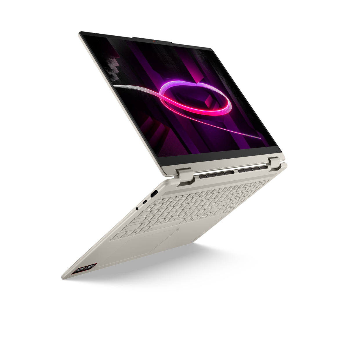 Lenovo Yoga 7 2-in-1 16AGP11 Copilot+ PC AMD Ryzen AI 7 445 Hybrid (2-in-1) 40,6 cm (16") Touchscreen WQXGA+ 32 GB LPDDR5x-SDRAM 1 TB SSD Wi-Fi 7 (802.11be) Windows 11 Home Deutsch Muschel (Farbe)