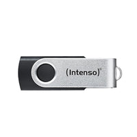 Intenso USB-Stick Office Line, 128 GB, USB-A, 3.2 Gen 1x1, schwarz-silber