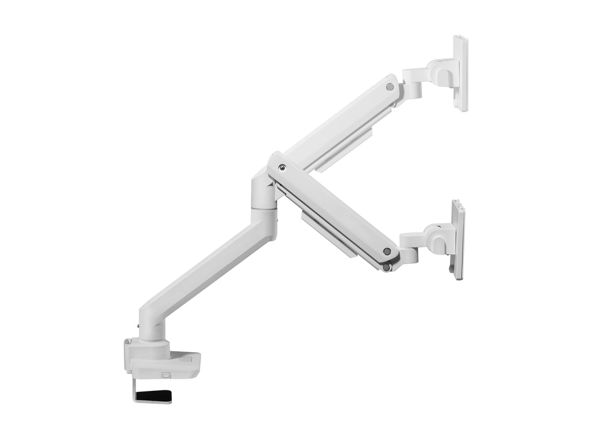 Equip 17"-49" Schwerlast-Monitor-Schreibtischhalterung, Weiß