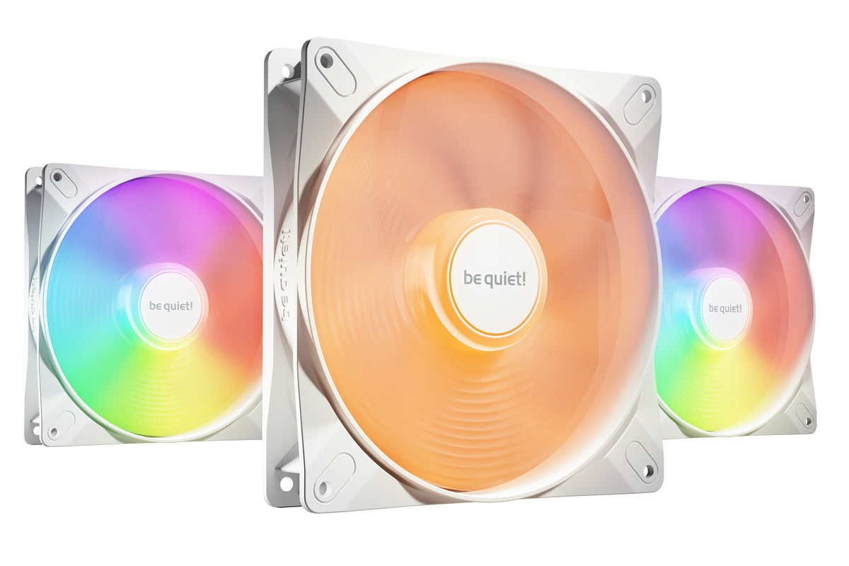 be quiet! LIGHT WINGS LX 140mm PWM High Speed 3-Pack White Computergehäuse Ventilator 14 cm Weiß 3 Stück(e)