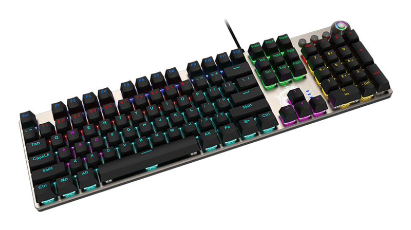 MSI FORGE GK310 RED DE Tastatur Gaming USB QWERTY Deutsch Schwarz