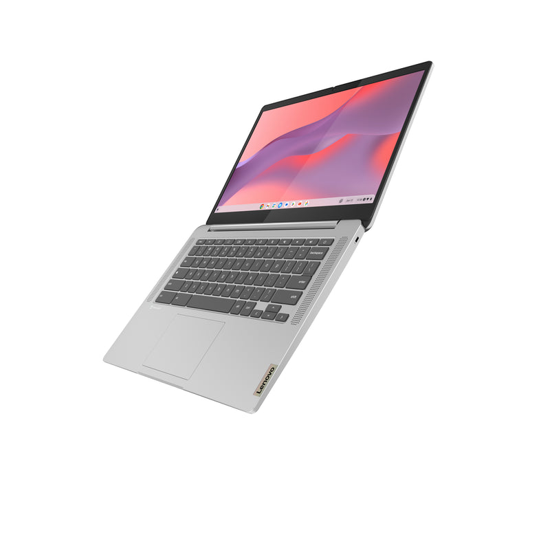 Lenovo IdeaPad Slim 3 Chrome 14M868 MediaTek Kompanio 520 Chromebook 35,6 cm (14") Full HD 4 GB LPDDR4x-SDRAM 128 GB eMMC Wi-Fi 6 (802.11ax) ChromeOS Deutsch Grau