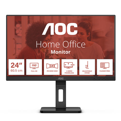 AOC E3 24E3QAF Computerbildschirm 60,5 cm (23.8") 1920 x 1080 Pixel Full HD LCD Schwarz