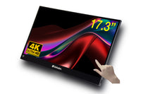 Verbatim 16105568 Computerbildschirm 43,9 cm (17.3") 3840 x 2160 Pixel 4K Ultra HD LCD Touchscreen Schwarz